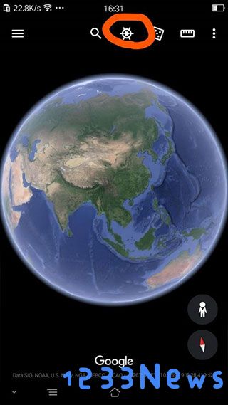 google地球看夜景图教程