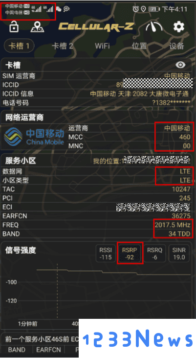 cellularz参数解读