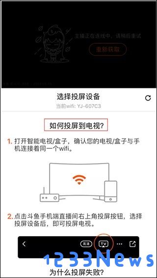 斗鱼直播投屏教程