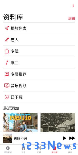 apple music怎么整理自己的资料库教程
